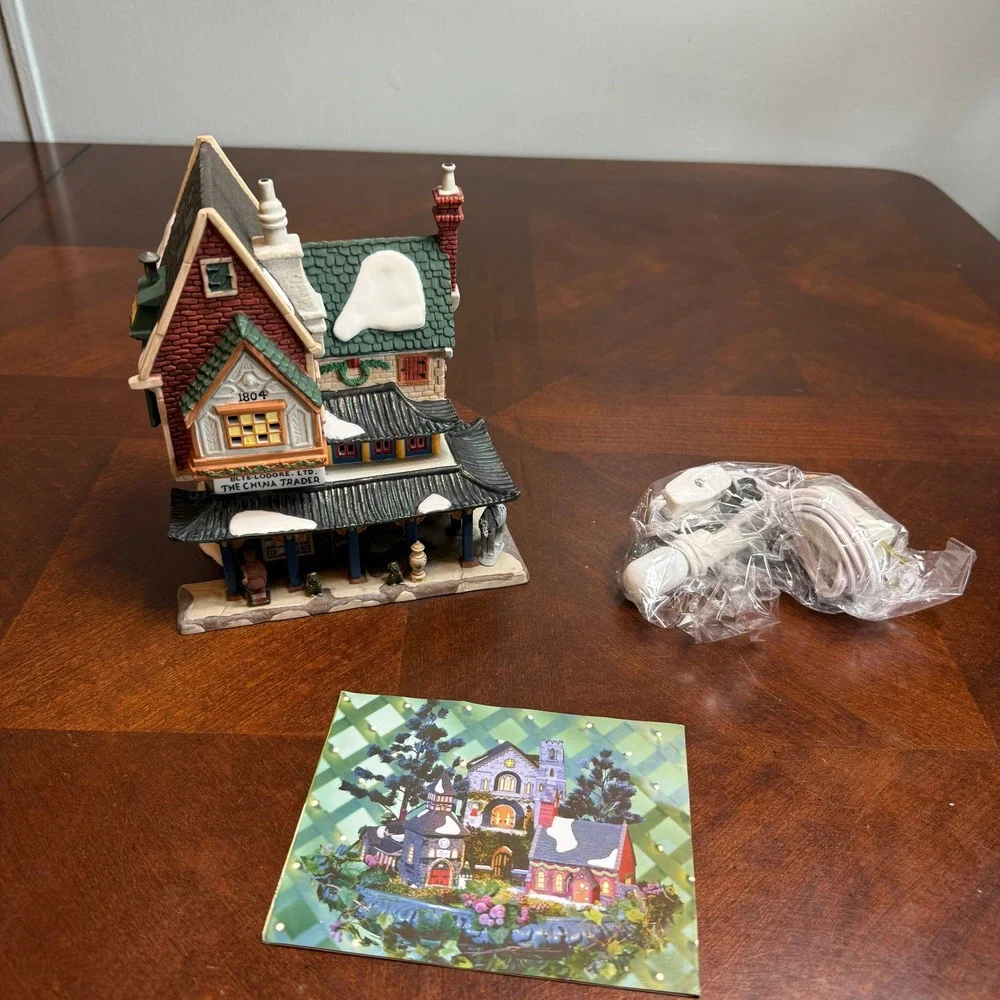 Dept 56 Dickens Village The‎ China Trader Porcelain Lighted Building 55840